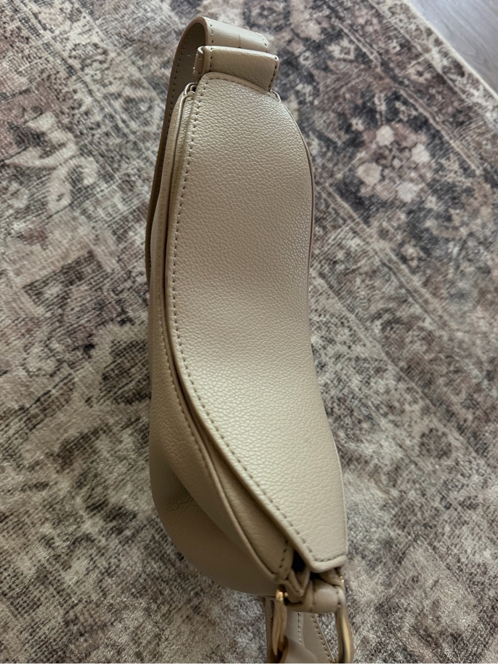 Polène Tonca Shoulder Bag in Light Taupe - Picture 3 of 7